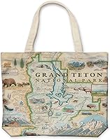 Vista 9 de Xplorer Maps Bolsa de lona con asas, bolsa de compras de comestibles de tela, bolsa reutilizable y ecológica, 100% algodón, lavable