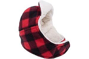The Worthy Dog Plaid Sherpa Aviator Dog Hat: Winter Warmth for Your Canine Buddy