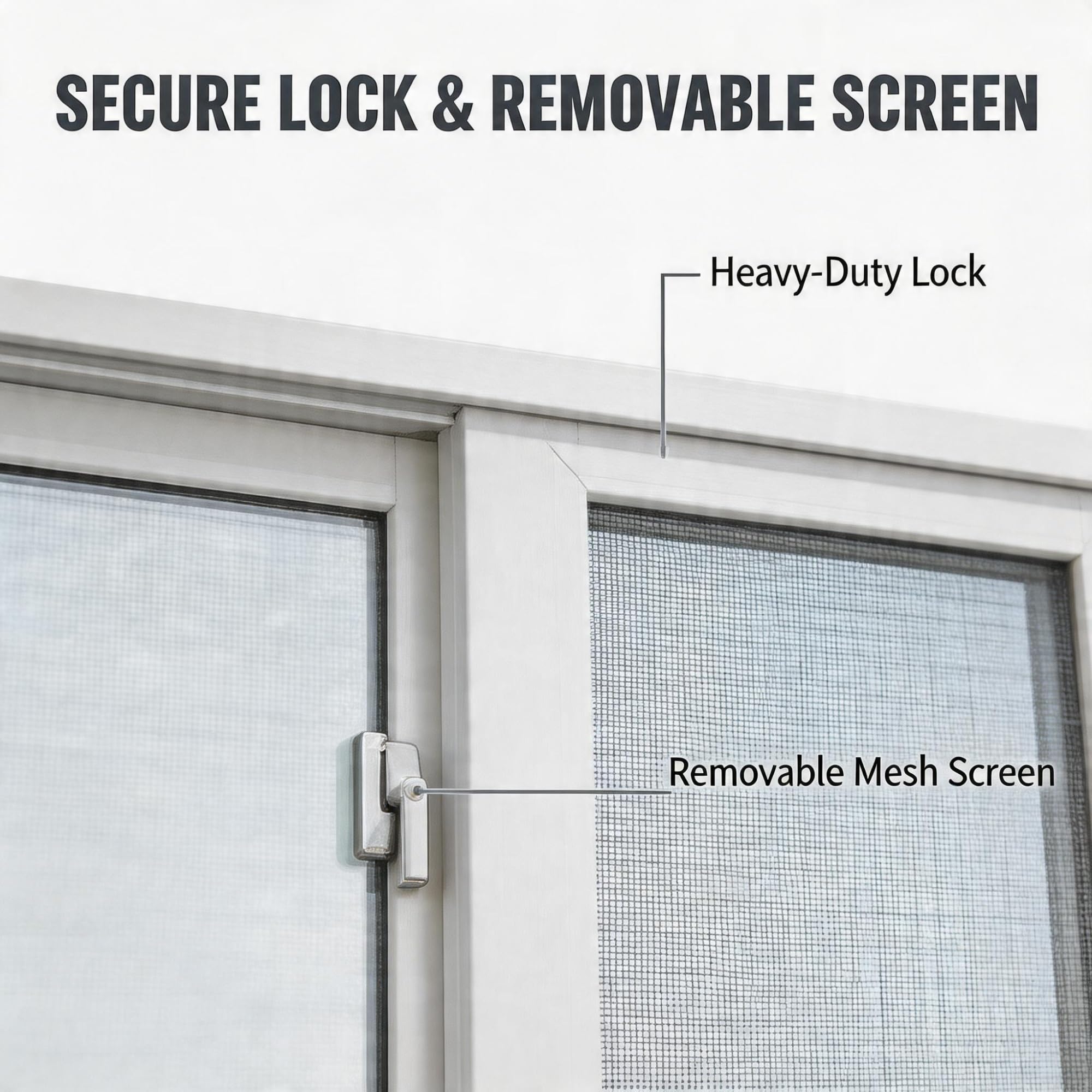 Zamykana szopa przesuwna WindowSecuri s do piwnicy Ga i kurczaka 32 x 23 biały idealny zamiennik do użytku na zewnątrz
