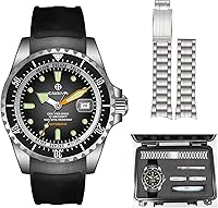 Vista 1 de ENRIVA Men's Automatic Pro Dive Mens Watch Aluminium Bezel Diving Watches Self-Wind Professional Diver Watches for Men