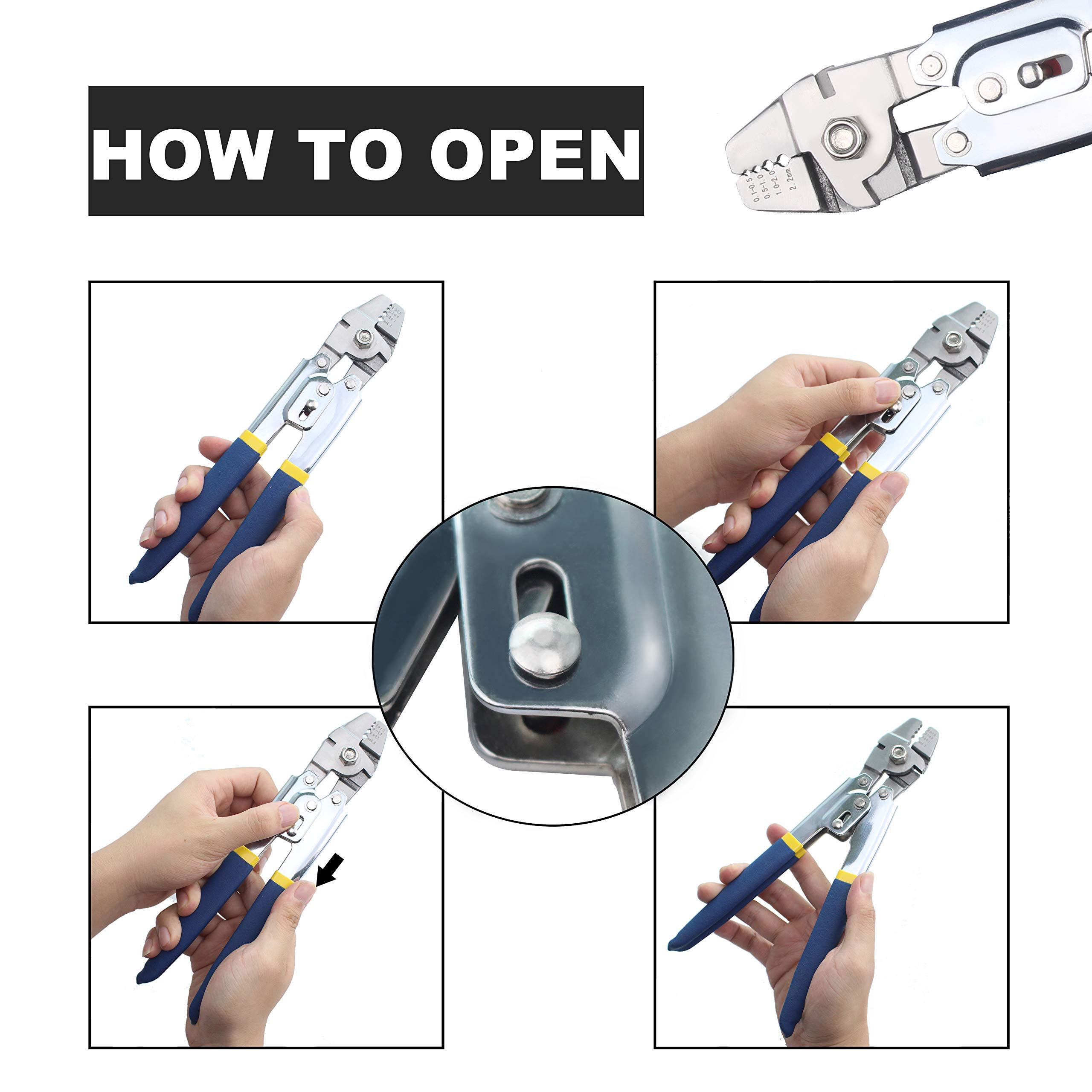 Wire Rope Crimper,Knoweasy Wire Crimper for Crimping Fishing Lines Up