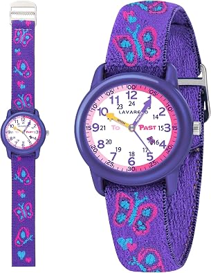 Kids Watch with Elastic Fabric Strap, Waterproof Analog Watch for Kid Ages 3-12 | Kids First Watches | Fun Learning Timepiece | Ideal Gift for Toddler & Children