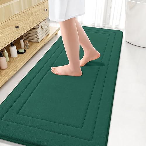 Miniatura 113 de Arotive Tapete de baño de espuma viscoelástica de 30 x 20 pulgadas, ultra suave y absorbente, lavable a máquina, cómodo tapete de baño para suelo