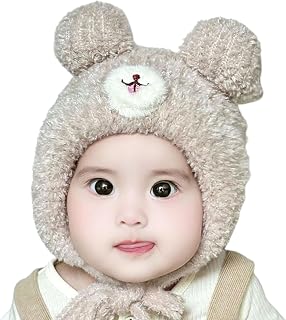 Tomorrow Baby Winter hat, Cute Baby hat, Baby Ear Protection hat, Warm Baby hat for Winter, Knitted Baby hat, Baby Plush h... Price In India