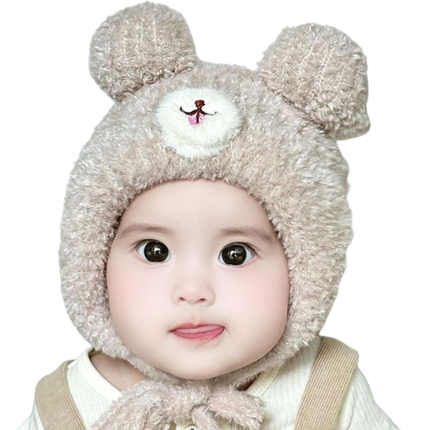 Tomorrow Baby Winter hat, Cute Baby hat, Baby Ear Protection hat, Warm Baby hat for Winter, Knitted Baby hat, Baby Plush h...