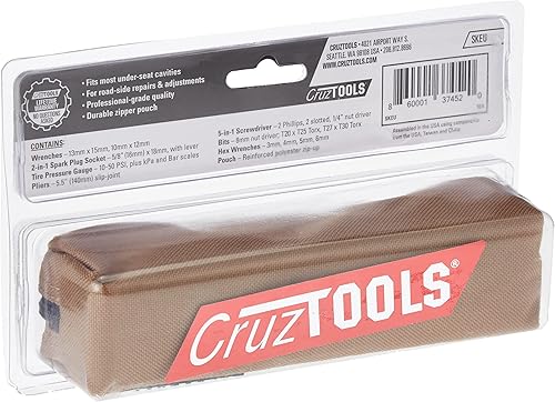 Miniatura 3 de CruzTOOLS SKEU SPEEDKIT Kit de herramientas para motocicletas europeas, negro