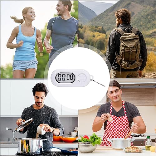 Miniatura 4 de Digital Countdown Timer - Portable Time Counter for Travel and Exercise with Keychain Attachment  Lightweight ABS with Clear LCD Screen, Quick Start