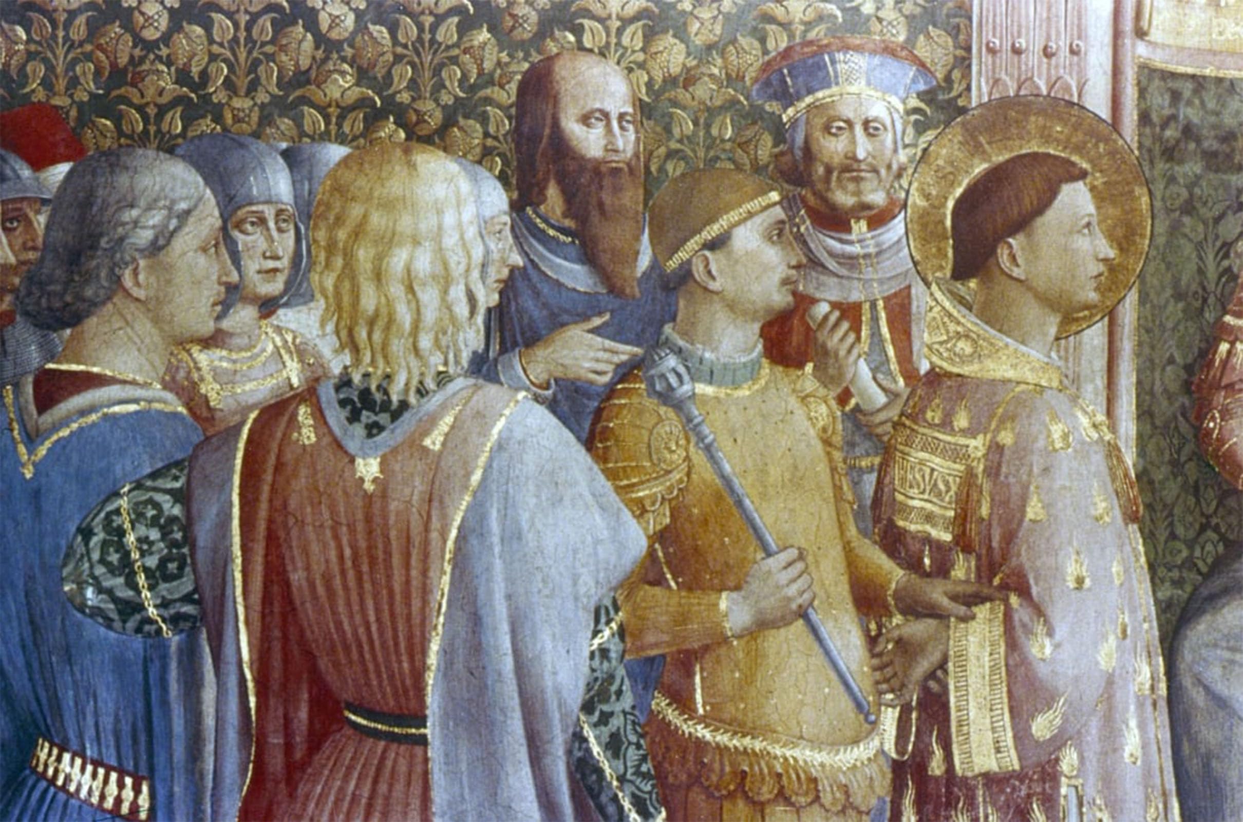SERENDIPITP Aesthetic Poster Photo Wall Print Retro Picture St Laurence Before Deciuss Tribunal Detail by Fra Angelico Modern Wall Artwork for Home Decor 60x90cm