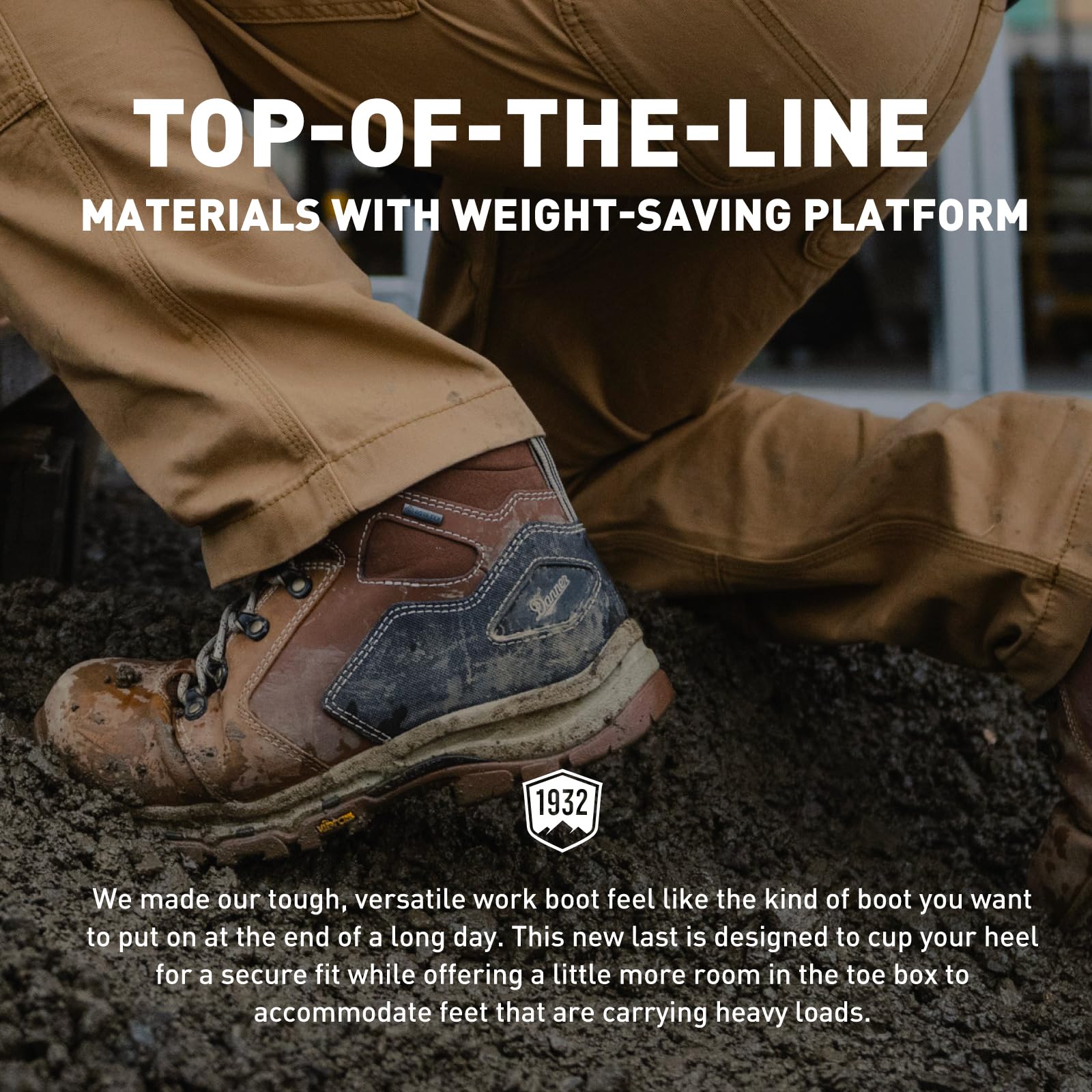 Danner Vicious Wodoodporne buty robocze 11,4 cm dla mężczyzn – skóra licowa z oddychającą podszewką Gore-Tex, system Speed Lace i antypoślizgowa podeszwa zewnętrzna na obcasie