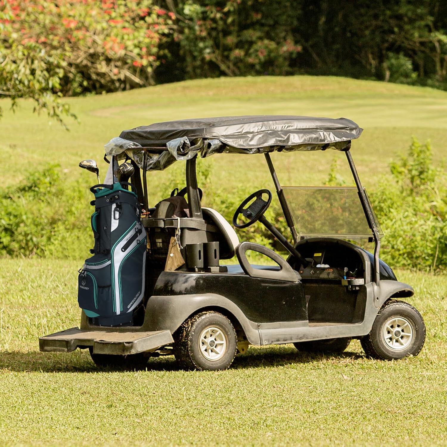 Pro Golf Stand Bag, 14 Way Top with Full Length Dividers, Lightweight Carry Bag with Dual Straps, Ergonomic Back Support, 10 Pockets with Cooler & Waterproof Pocket, for Men and Women