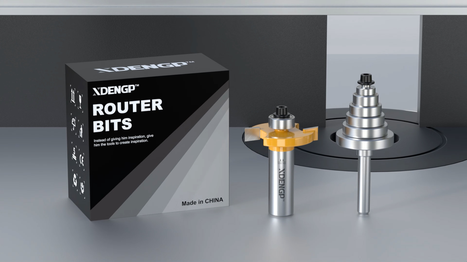 Image of Rabbet Router Bit Set 1 /2 Shank, Rabbeting Router Bits 1pcs with 6 Bearings for Interchangeable and Adjustable Multi Depths Cutter 1 /8 inch, 1 /4 inch, 5 /16 inch, 3 /8 inch, 7 /16 inch, 1 /2 inch