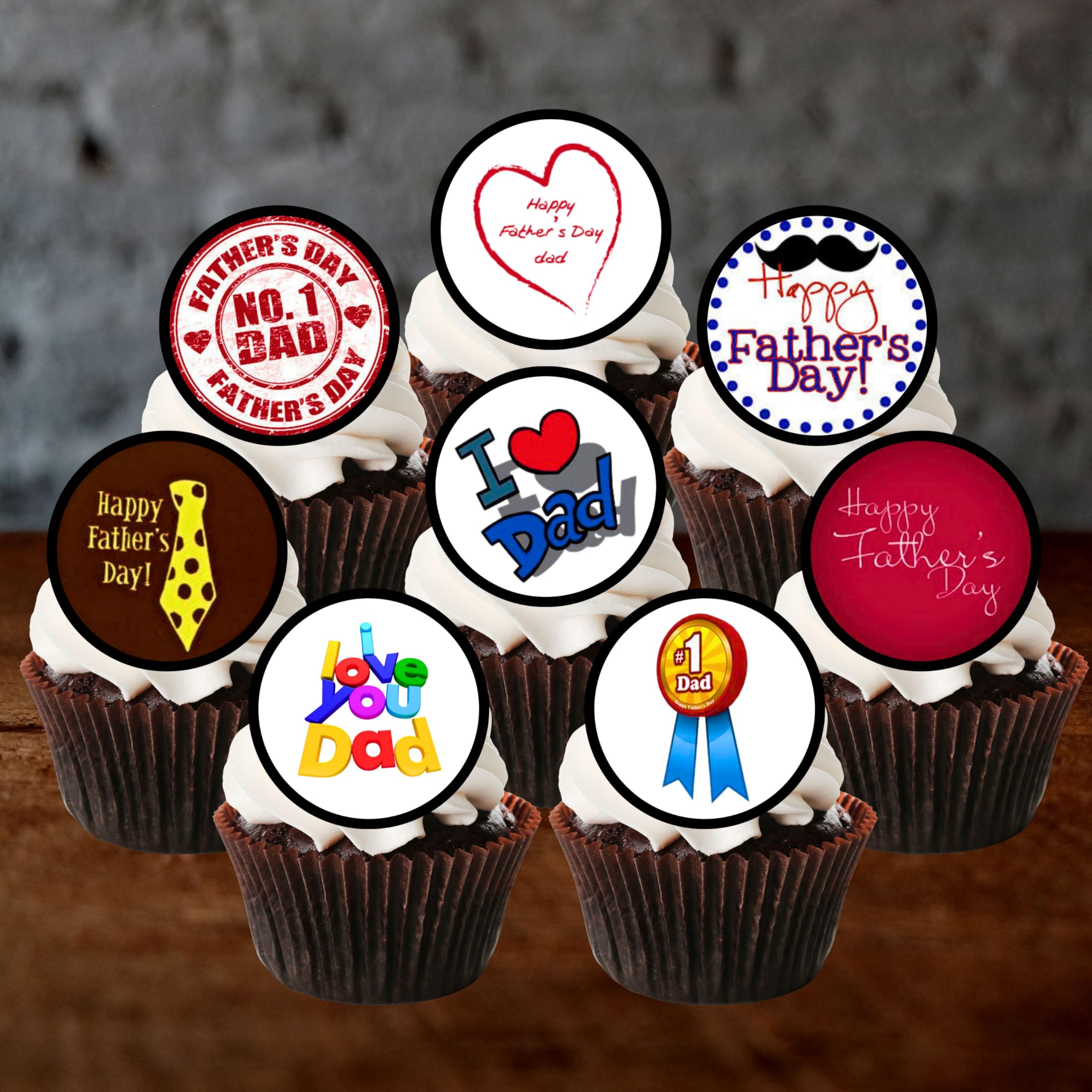Boxing Edible PREMIUM THICKNESS SWEETENED VANILLA, Wafer Rice Paper Cupcake Toppers/Decorations By Cian's Cupcake Toppers Ltd