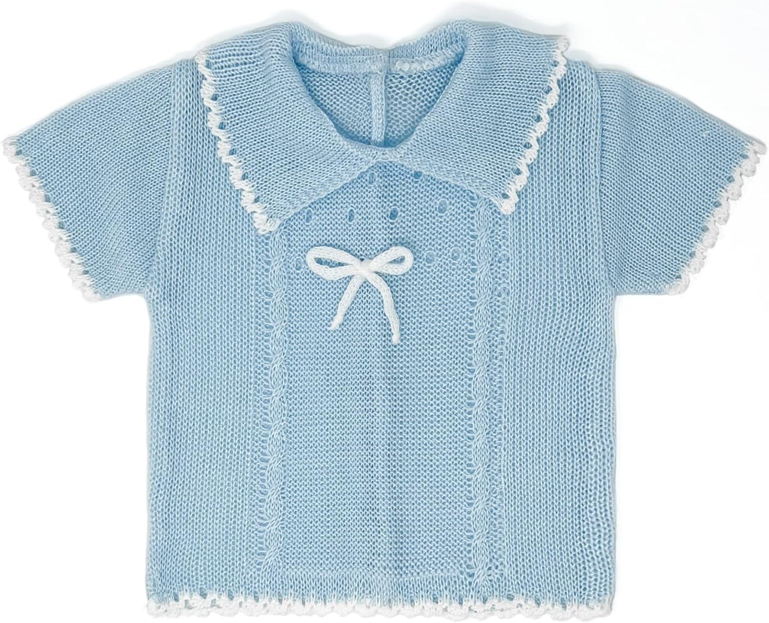 Newborn Knitted Clothes, Baby 2-Piece Short Set, Infant Knit Outfit for Girl and Boy