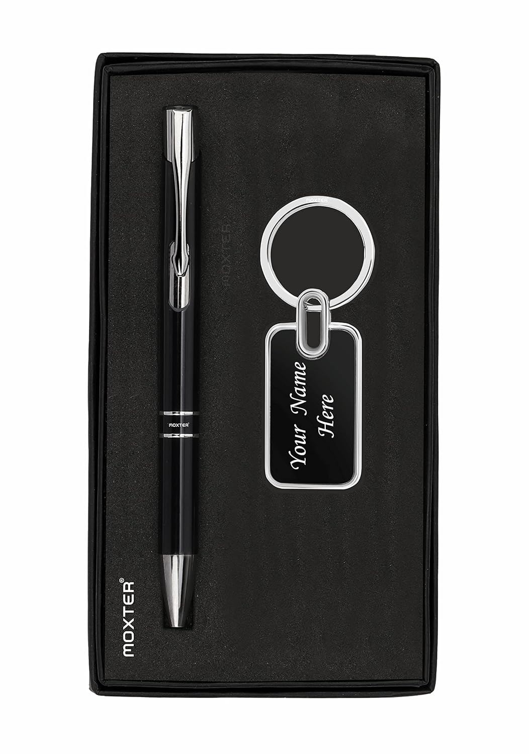 Personalized Premium Metal Pen & Key Chains With Name Engraved, Ideal For Gifting On Any Special Occasion (Pack Of 1 Set), Blue