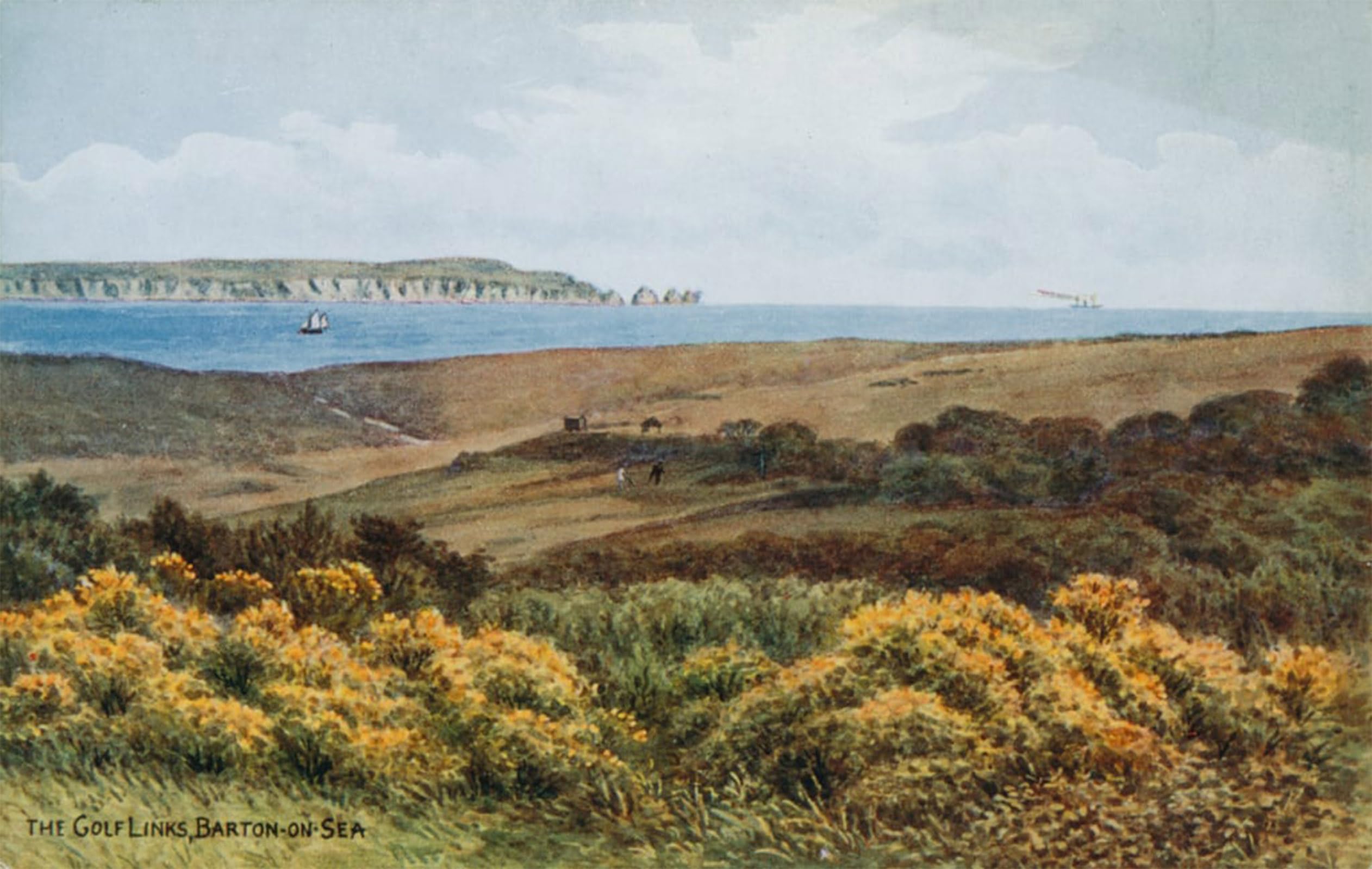 POSTERIIk Famous Animal Posters Vintage Picture the Golf Links Barton on sea by Alfred Robert Quinton Modern Wall Decor for Home Decor 60x90cm