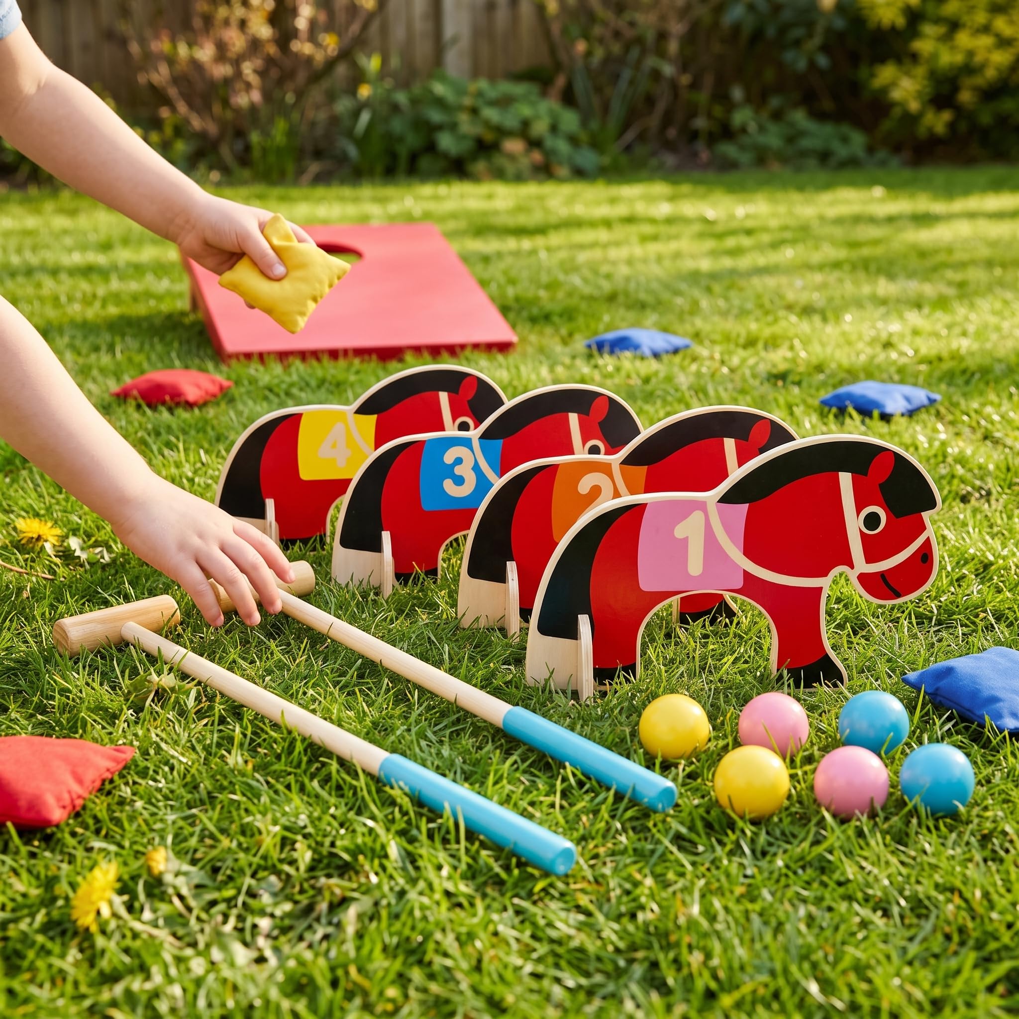 Spielzeug Rasenspiel Set für – es Garten Spielzeug für Outdoor Spaß