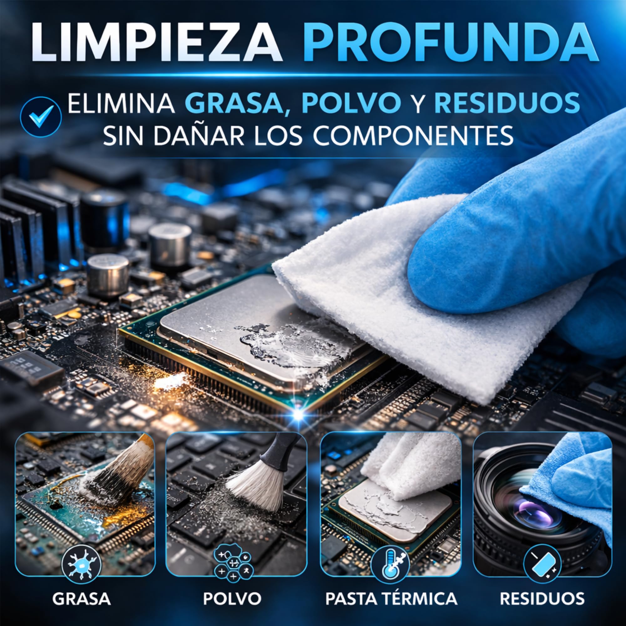 Alcohol Isopropílico 99,9% Puro 1 Litro Limpieza Electrónica Óptica
