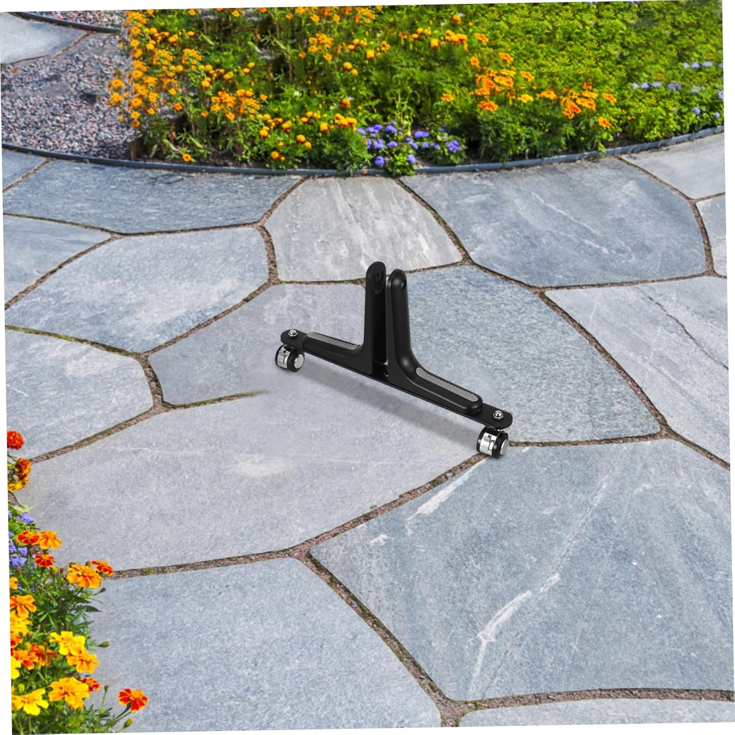 Movable Wheel Screen Divider Holder Heavy Duty Adjustable Partition Base for Outdoor Privacy Weather Resistant Design for Gardens and Patios
