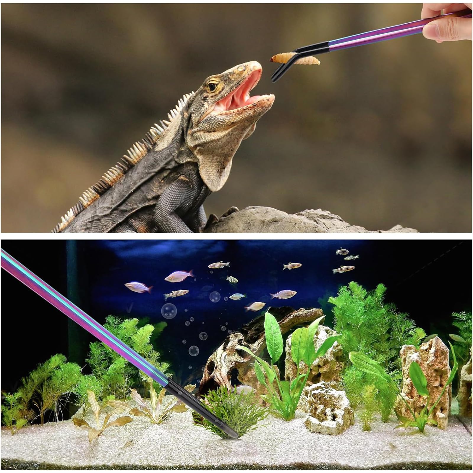 Amazon | 爬虫類 ピンセット 爬虫類給餌トング 2個入り 27cm