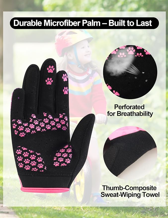 Guantes para ciclismo INBIKE para niños, antideslizantes miniatura 5