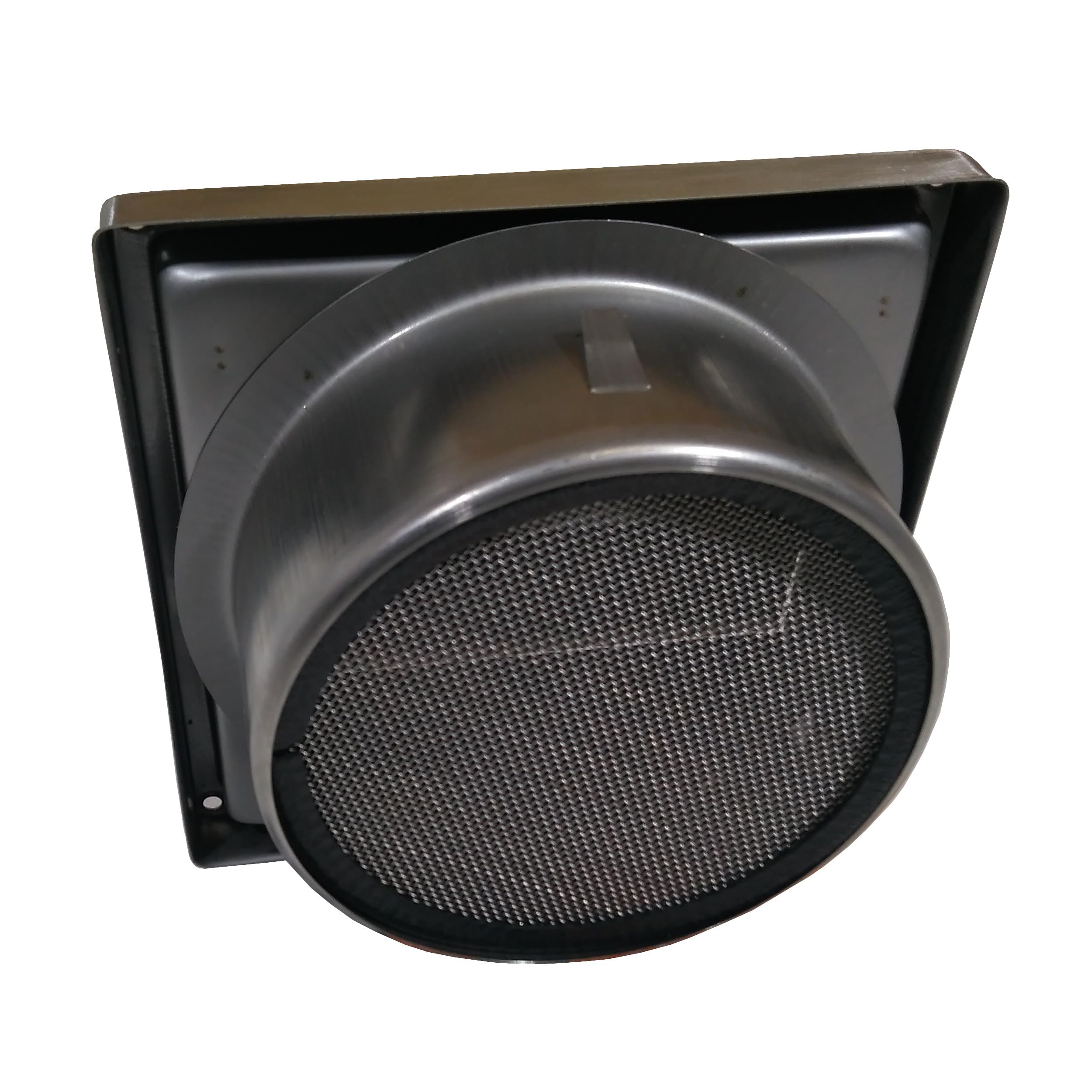 VentilationNord Edelstahl Mauerkasten mit Rückstauklappen für Dunstabzugshauben 150mm mit Blower Door Test Zertifikat Lüftungsgitter mit Lamellen Mauerdurchführung mit ausgezeichneter Wärmeeffizienz
