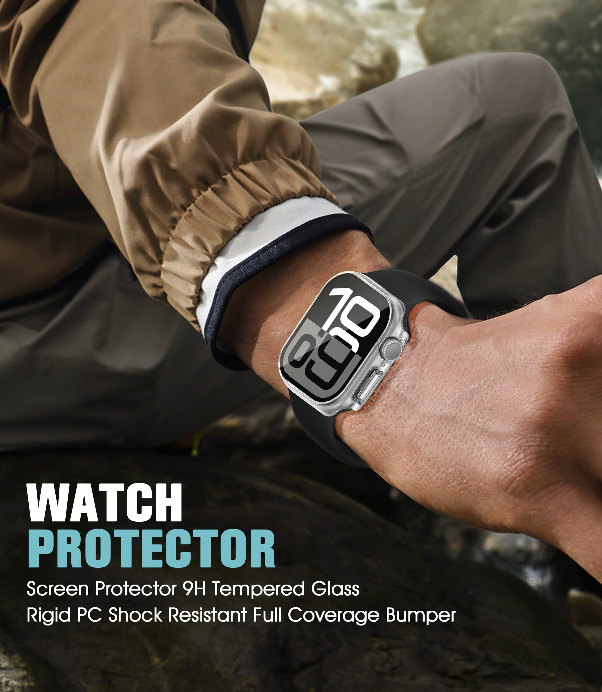 Seltureone 2 Pack Watch Case with Screen Protector Compatible with Apple Watch Series 11/10 42mm - Image 4