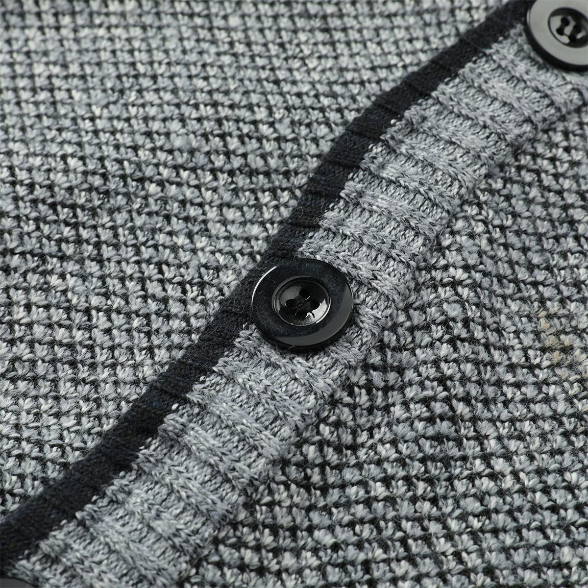Allthemen Cardigan da Uomo con Scollo a V Cardigan Foderato con Bottoni Maglione Pesante Sweater Caldo