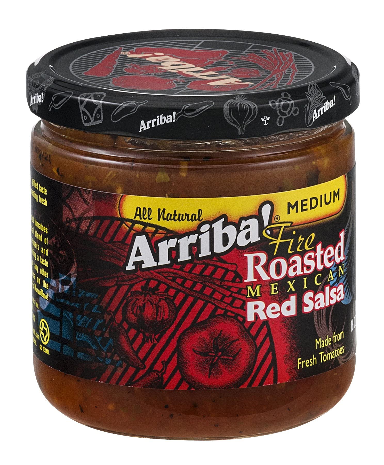 Arriba! Fire Roasted Mexican Chipotle Salsa Medium 16 Oz