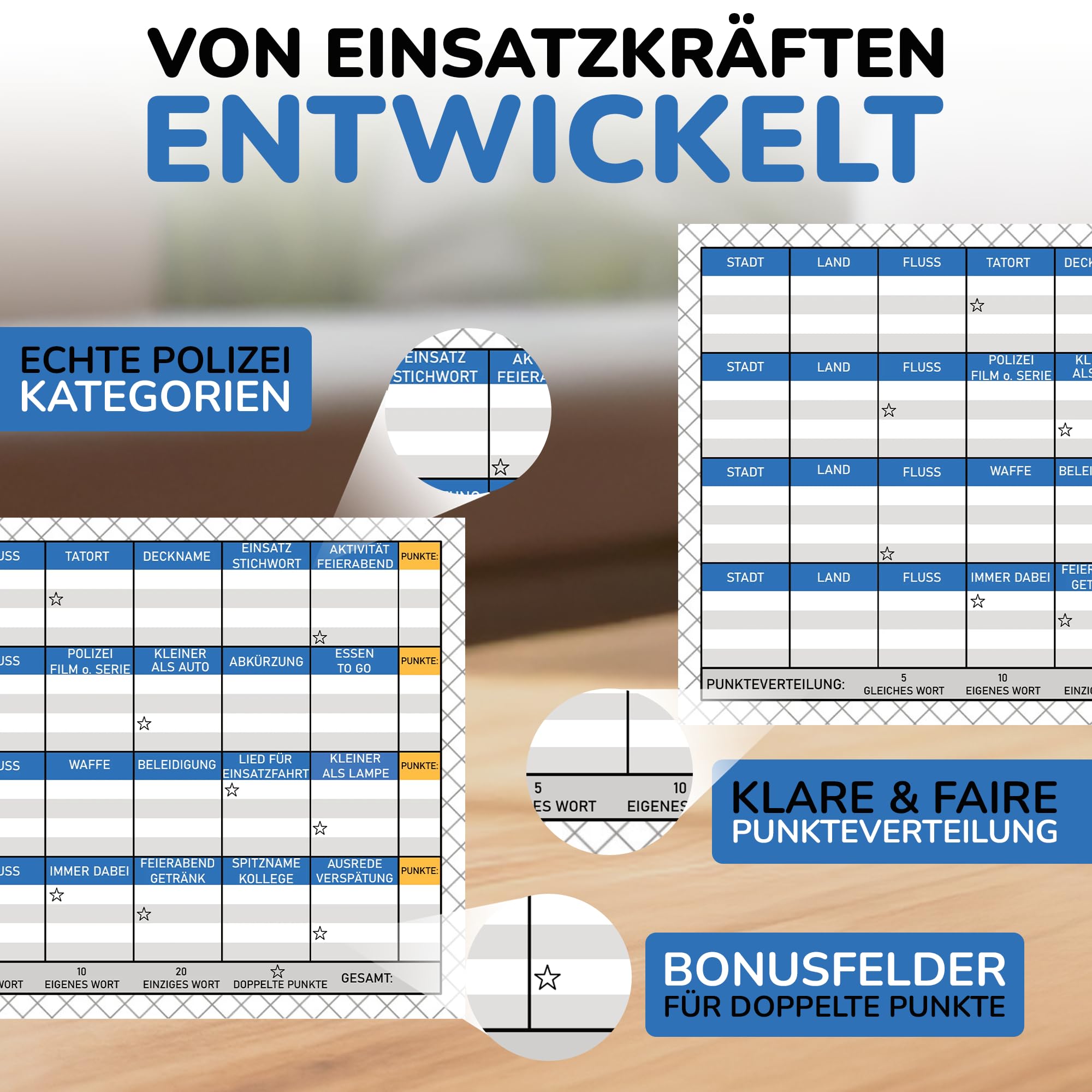 Polizei Rätzel Polizei Geschenk 50 Seiten DIN A4 Recycling Papier