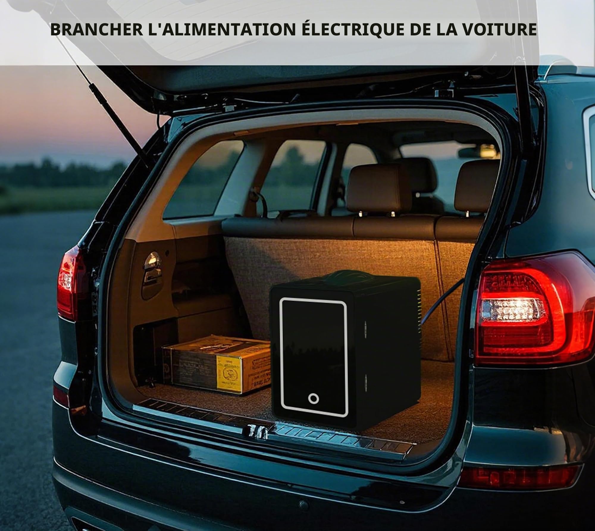 iTOMA Mini-réfrigérateur personnel, Capacité 6 L, Peut réfrigérer produits de soin, snacks, boissons, Portable & Compact, Noir K6200BK