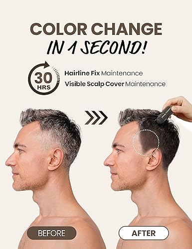 Miniatura 4 de MODAMODA Pro-Change Hair Cover Stick  Edición de dispensación suave 100HR color de cabello temporal  Barra de polvo portátil para cabello gris y