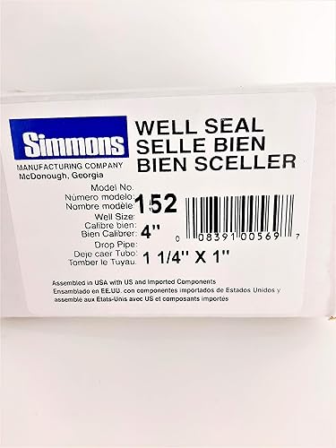 Simmons Fabricación de sello de pozo de hierro fundido 4x1