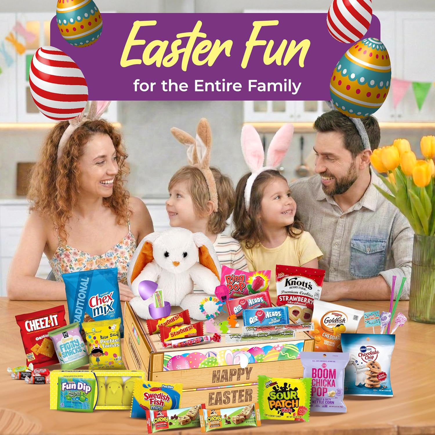 Easter Gift Box for Kids - Prefilled Easter Baskets for Teens and Adults