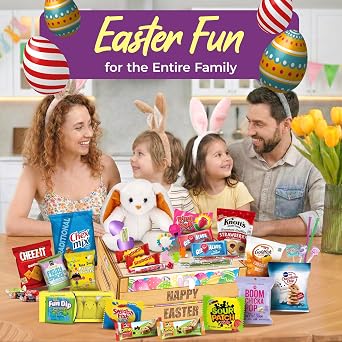 Easter Gift Box for Kids - Prefilled Easter Baskets for Teens and Adults