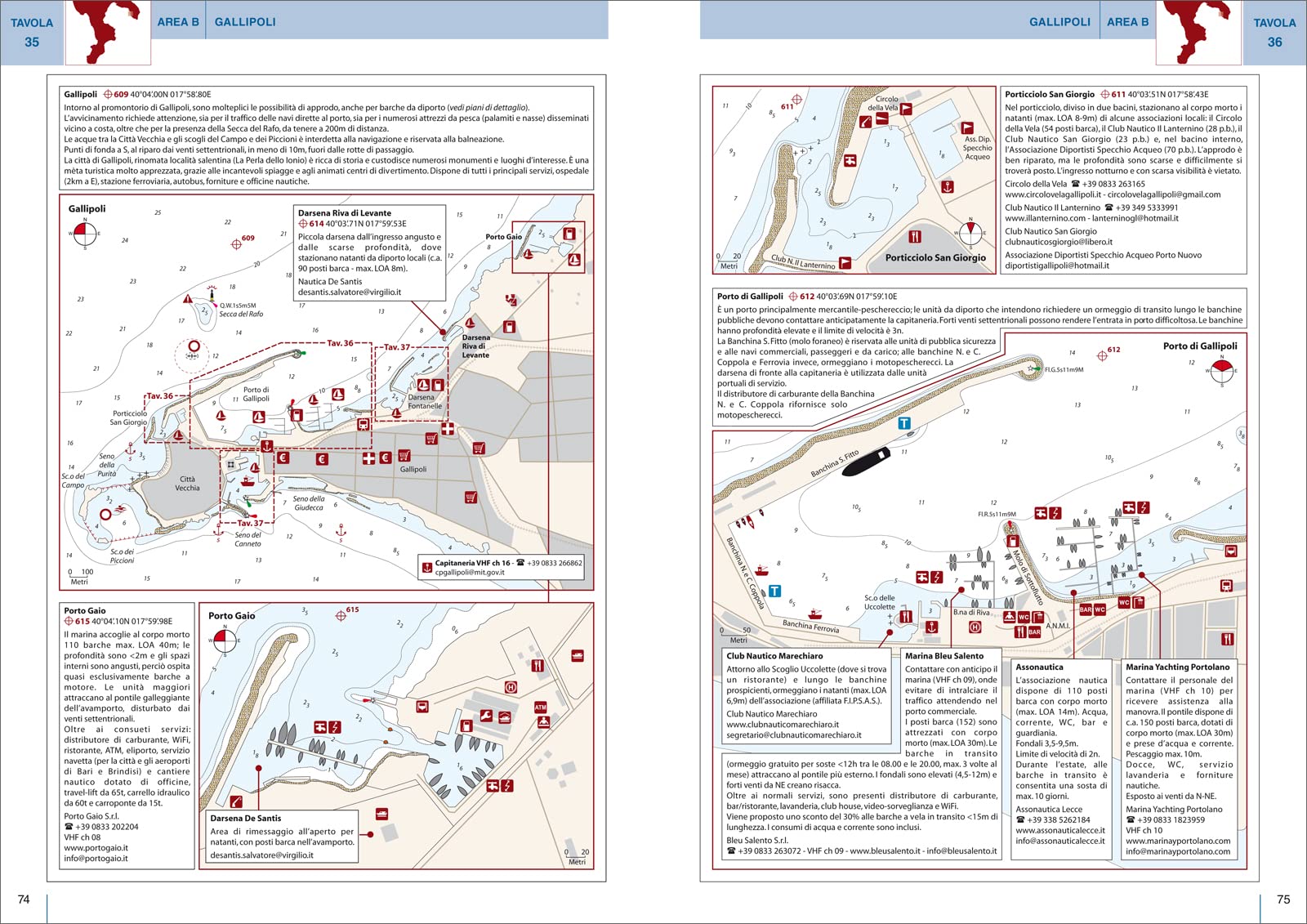 Adriatico meridionale e Ionio settentrionale. Da Barletta a Capo dell'Armi. Portolano cartografico (Vol. 5C)