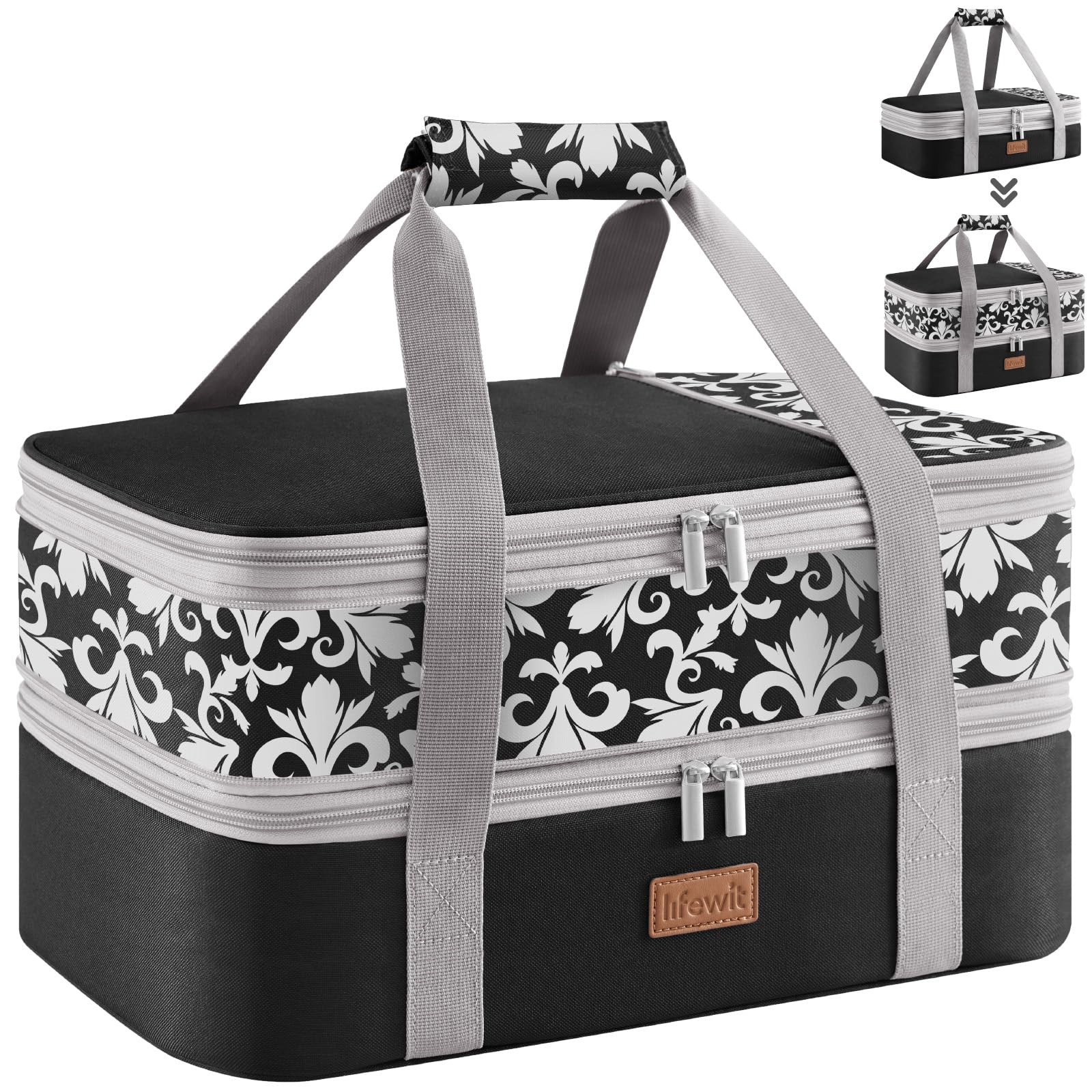 Lifewit Insulated Double Decker Casserole Carrier