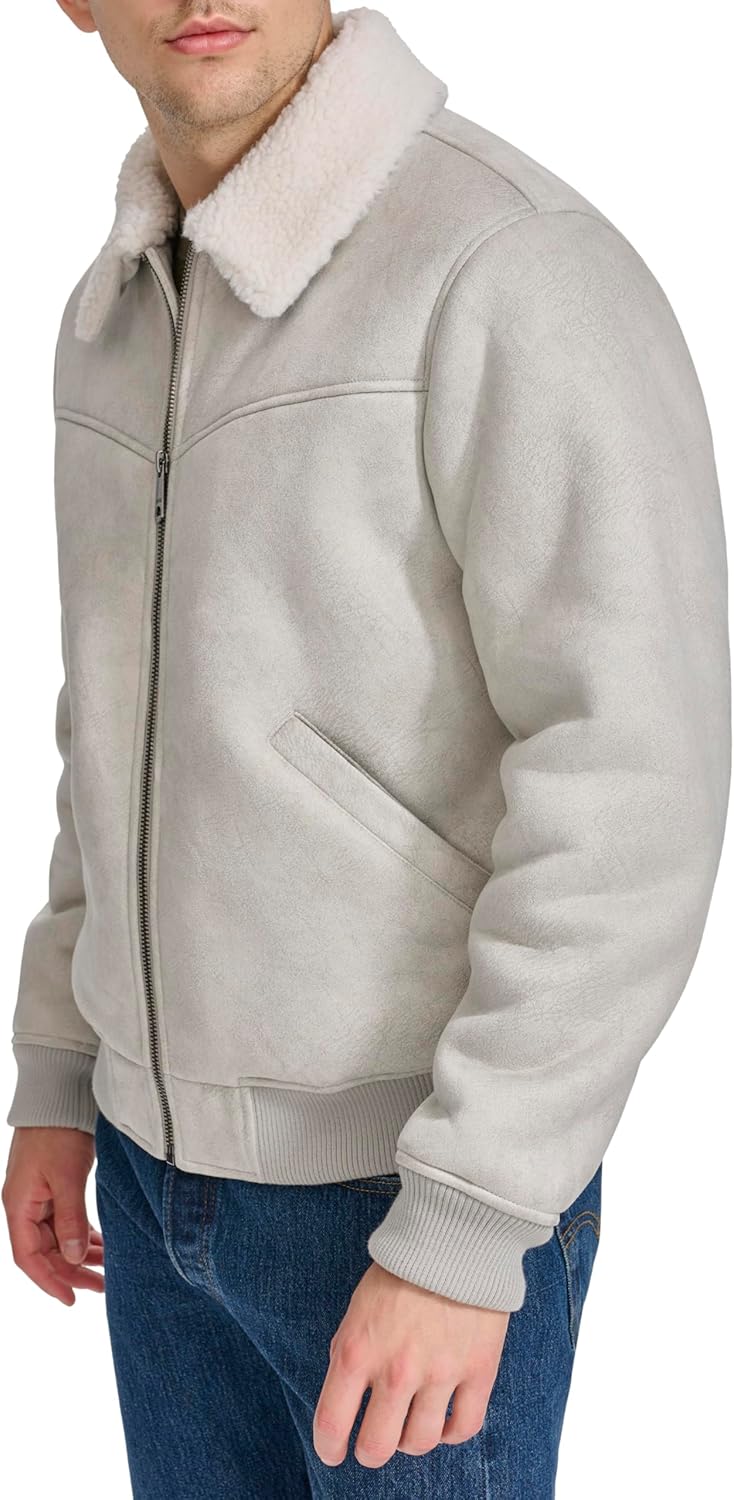 Levi's Men's Faux Shearling Western Bomber Jacket - Image 3