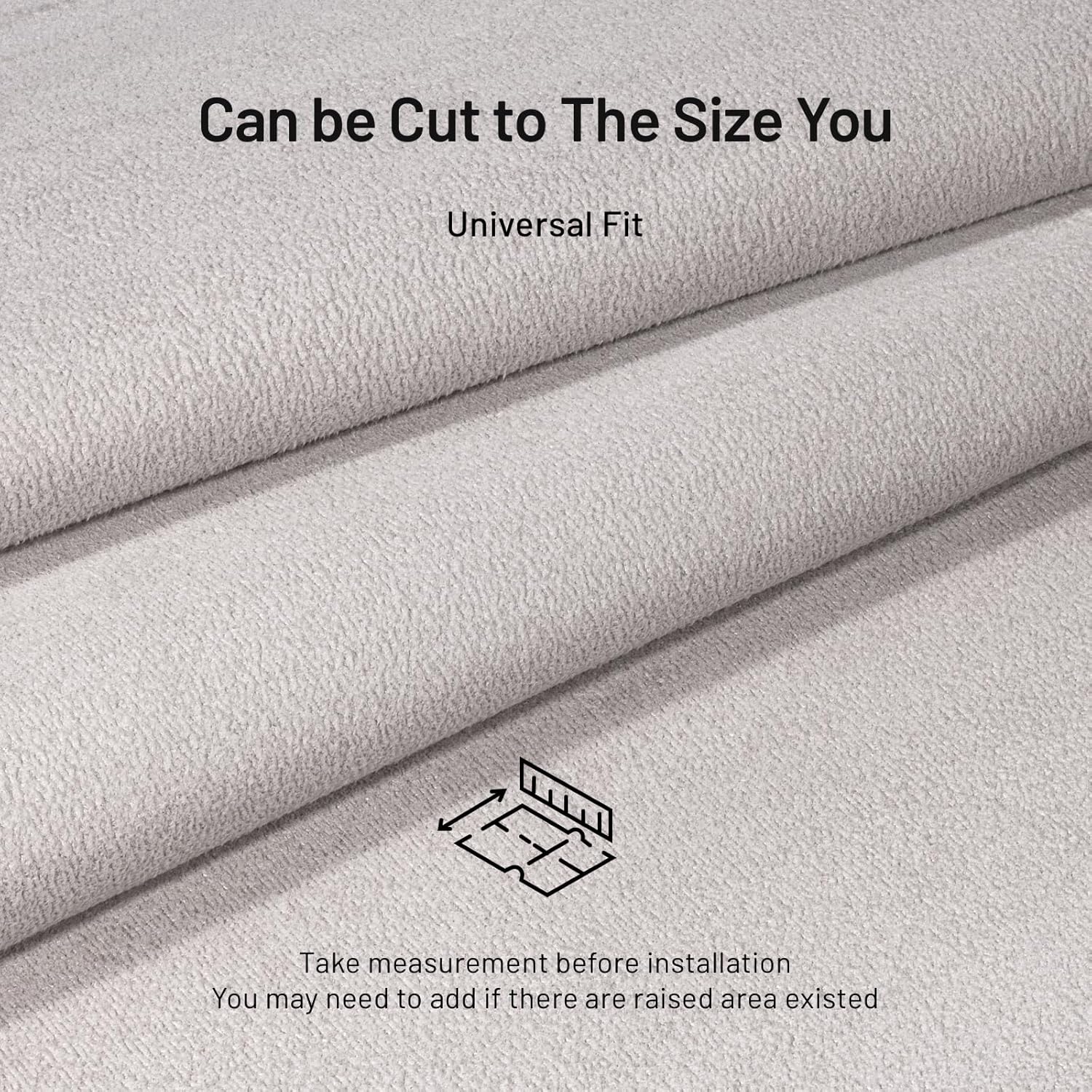 Suede Auto Headliner Fabric 96" L × 58" W with Foam Backing - Gray Interior Replacement Material for Car/Truck/SUV/RV Roof, Tube Packaging - Home Repair/DIY Headliner Material