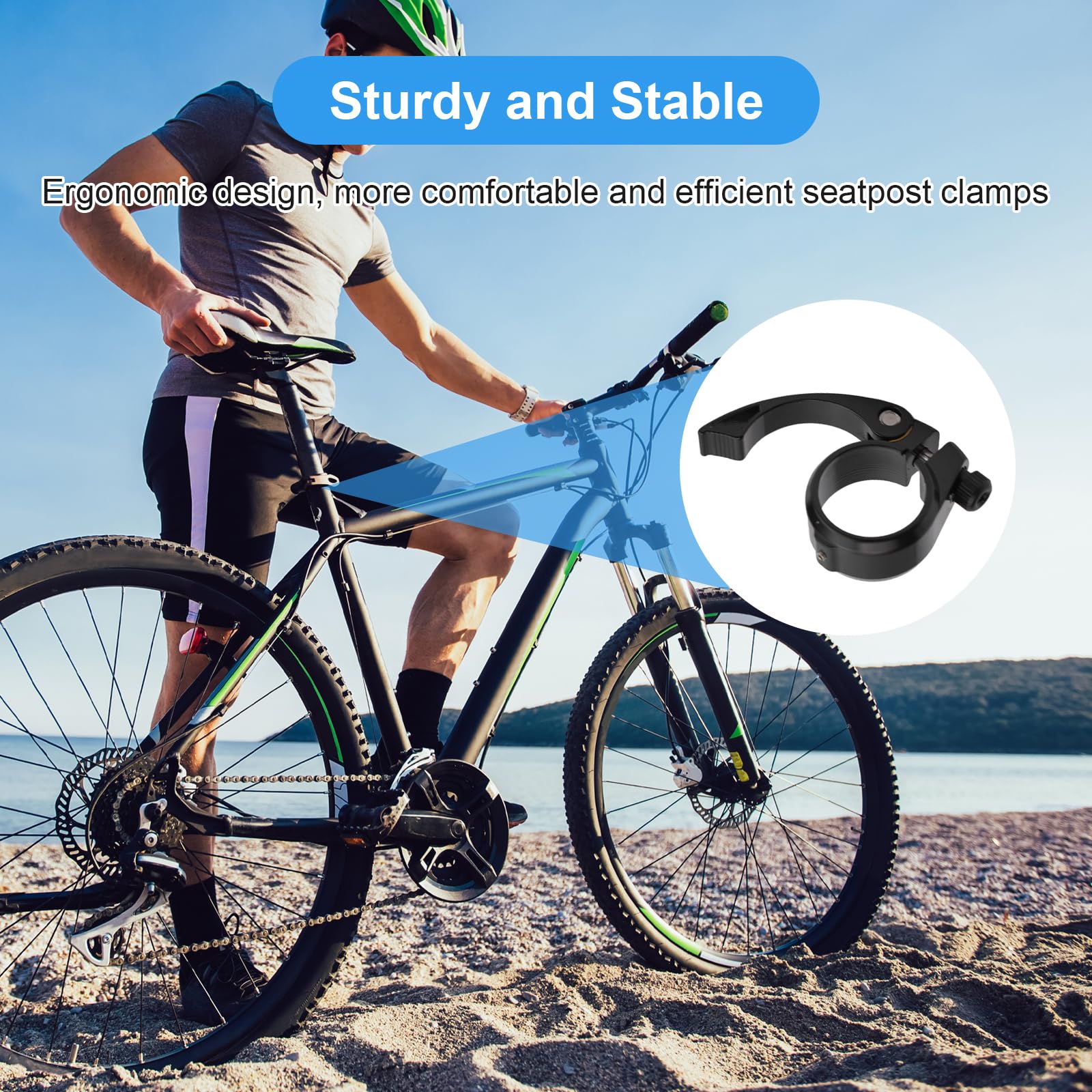 Collier De Selle Rapide Alu 38,1 Mm – Carbonenmy, Pince Universelle Pour Vélo