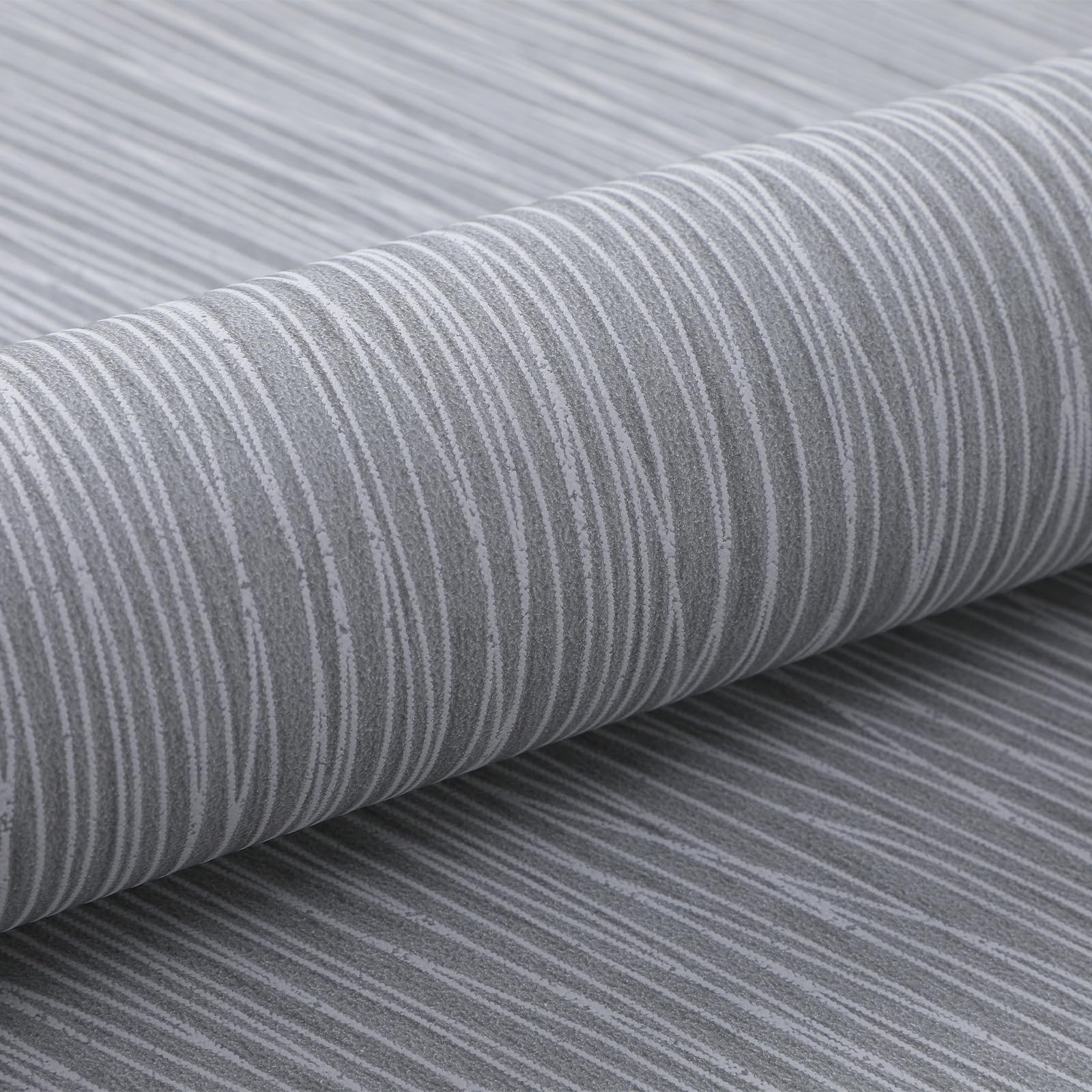 Anttyscar Striped Wallpaper Modern 3D Embossed Wallpaper Dark Grey Mix Plain Thick Textured Wallpapers for Bedroom Adults Teenager Living Room Lounge Hallway Hall