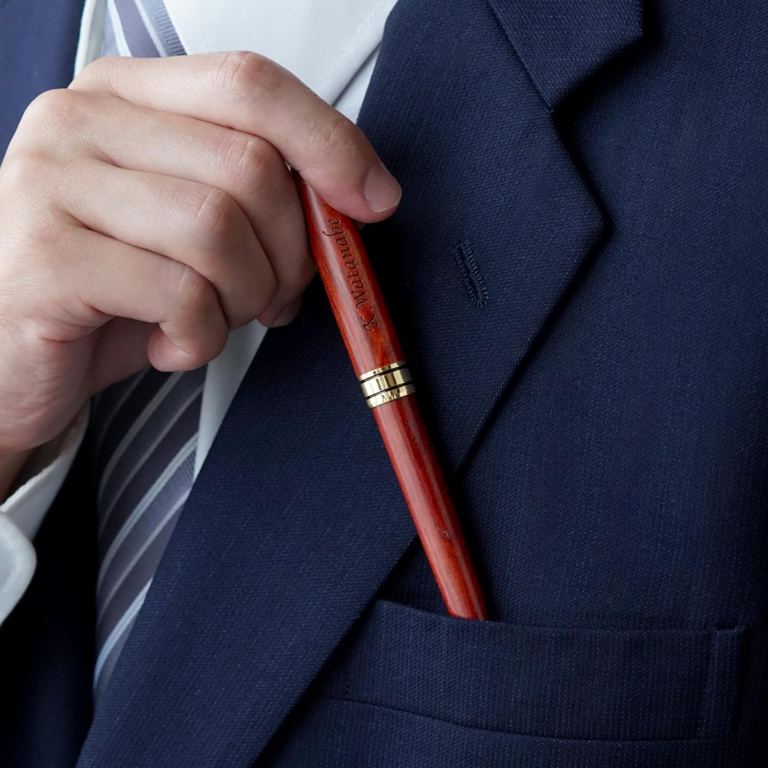 きざむ 名入れ 木製 ボールペン ローズウッド ギフト 贈り物 還暦祝い プレゼント