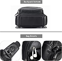 Vista 200 de LUKZIJAES Bolso bandolera de cuero genuino para hombre marrón (#1-Brown)