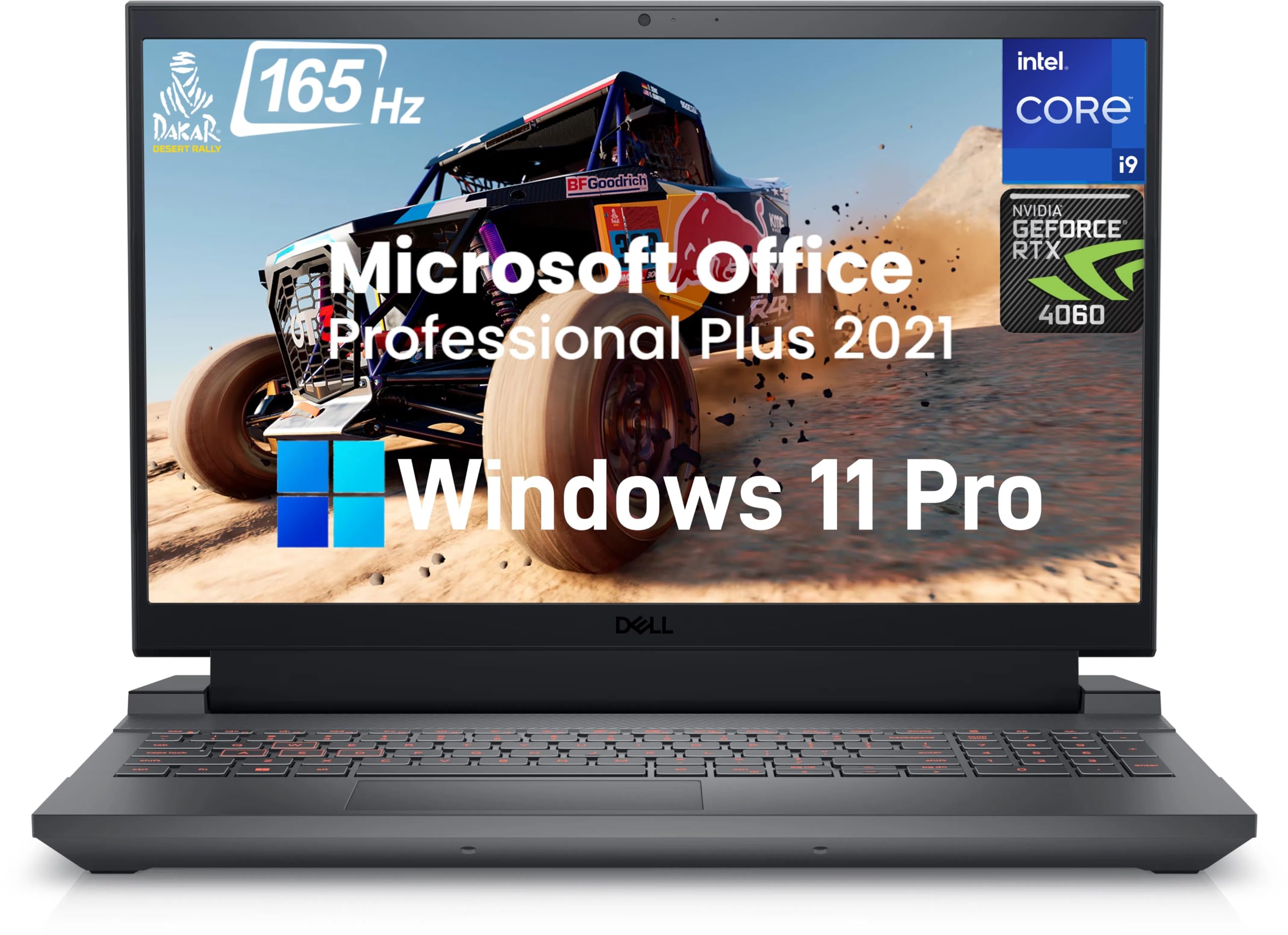 Dell G15 5530 Gaming Laptop, Intel Core i9-13900HX(24-core), GeForce RTX 4060, 64GB DDR5, 1TB SSD, 15.6" FHD 165hz Display, WiFi 6, Backlit Keyboard, Windows 11 Pro & Microsoft Office Lifetime License