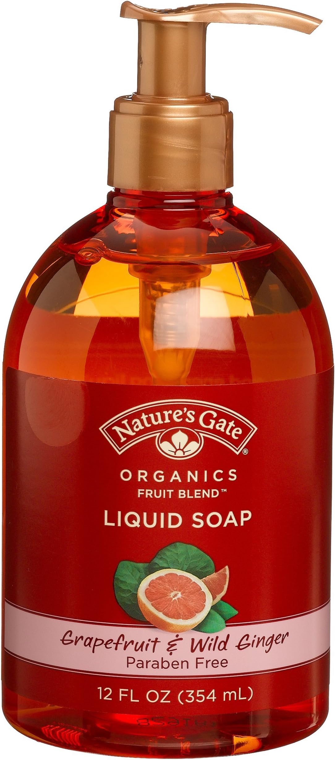 Nature's Gate Organics Fruit Blend Liquid Hand Soap, Grapefruit & Wild Ginger, 12 Ounce (Pack of 3)