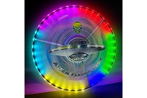 38 RGB Glow Disc LED Light Up Flying Disc, 7+5 Light Up...