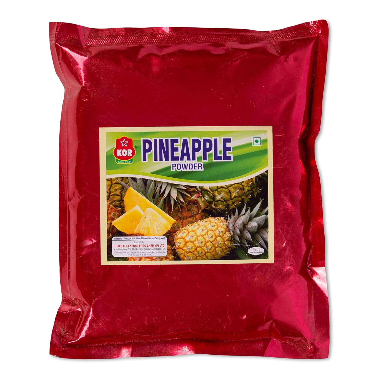 KOR Pineapple Powder, 400gm (Pack of 1) / for Juices, Jams, Cake, Ice
