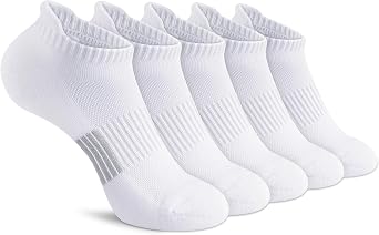 Gonii Ankle Socks for Women Cushioned No Show Athletic Running 5 Pairs | Anti-Blister,Breathable,Moisture-wicking,Arch support,Heel tab,Reinforced mesh,Comfortable,Low profile fits all shoes