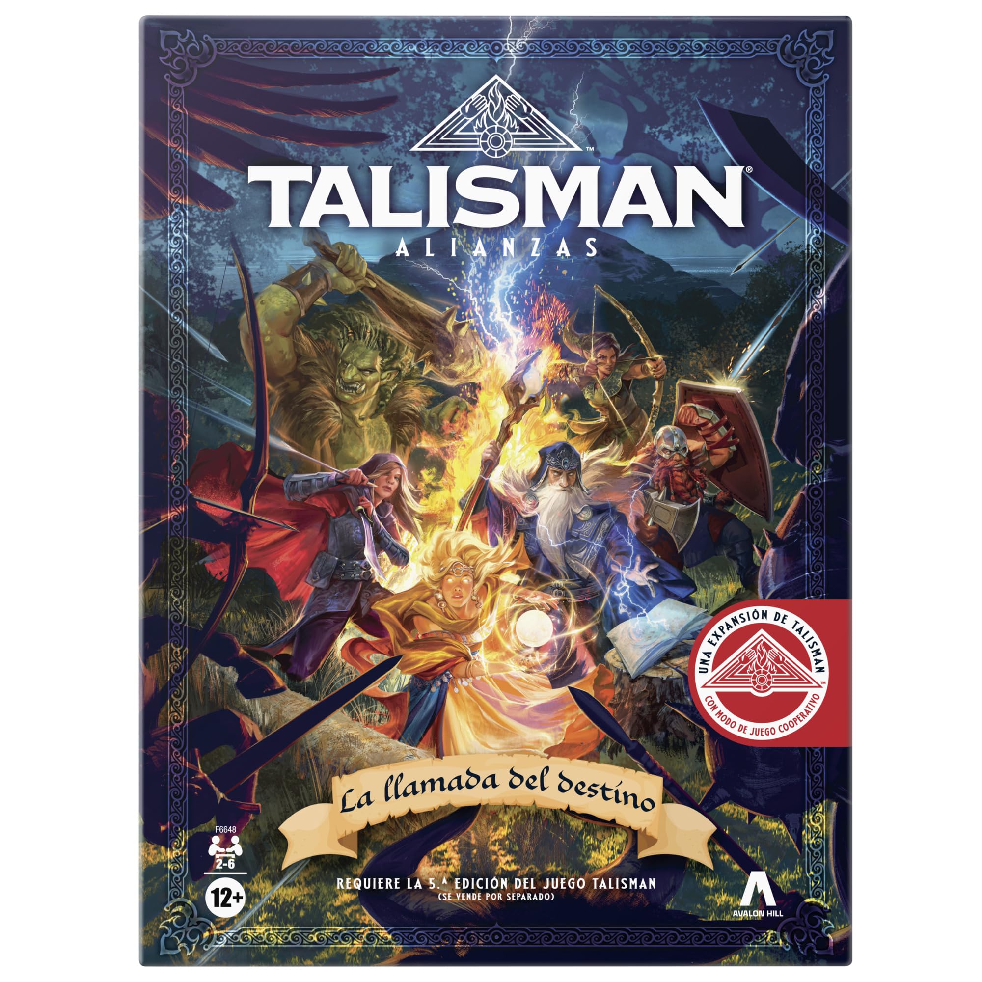 Juego de Mesa Talisman Alianzas: La Llamada del Destino, Expansión del Juego Talisman (Requiere la 5.ª edición del Juego) - Versión en español