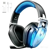 BENGOO X-40 - Auriculares de diadema para Xbox One, PS4, PC, controlador, cancelación de ruido, con micrófono, luz LED y graves envolventes para ordenador, portátil, Mac o Nintendo Adjustable