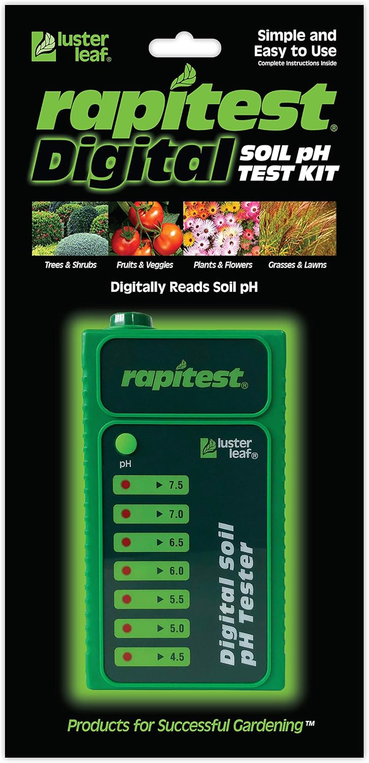 Luster Leaf 1606 Test Kit Rapitest Digital Soil pH Tester, 10 Amazon